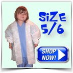 Kids Science Lab Coat Size 5/6