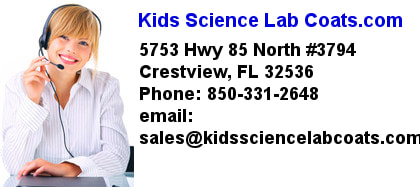 Kids Science Lab Coats Location